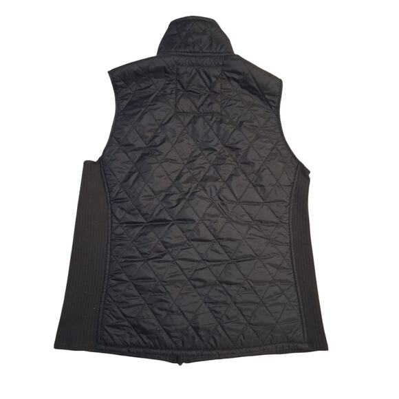 LL Bean Quilted Women's size Medium Reg Ribbed Grungecore Preppy Outdoors Vest - Picture 8 of 9